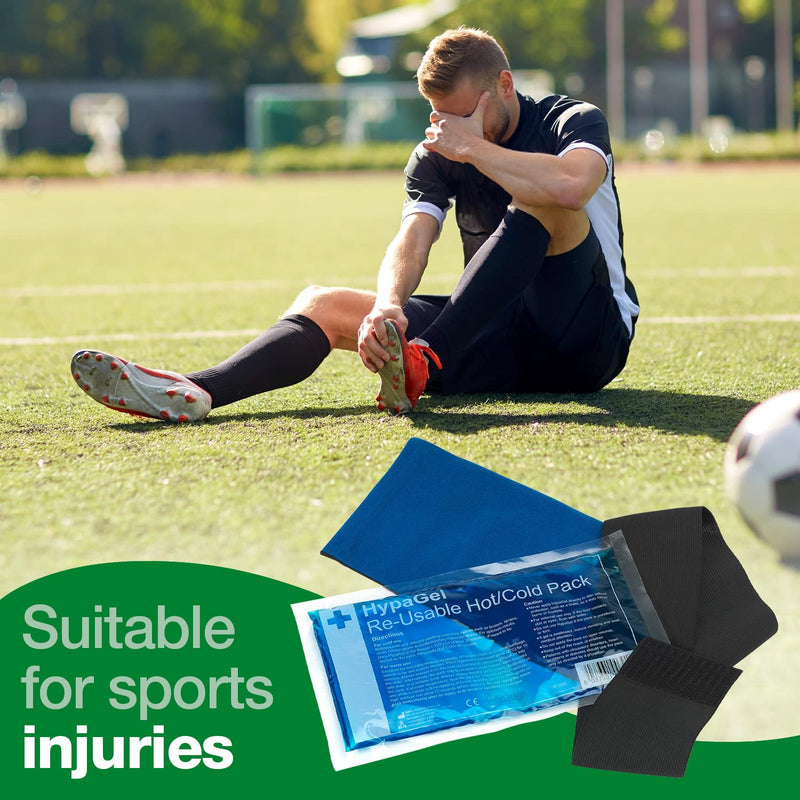 [Australia] - HypaGel Hot/Cold Therapy Pack with Compression Cuff (Standard) Single Pack + Compression Strap Standard 