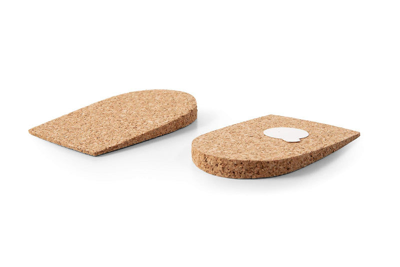 [Australia] - Kaps Natural Cork Heel Lift Support With Self-Adhesive Backing, Shock Absorbing Helps With Achilles Tendonitis Heel Spurs Heel Pain, Women / UK 2-7 / EUR 35-40, Beige 