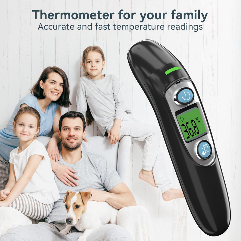 [Australia] - Metene Baby Thermometer for Fever, New Generation Professional Digital Medical Forehead and Ear Thermometer, thermoelectric Pile Sensor+3 Built-in Sensors for Best Accuracy, for Baby Kids and Adults 