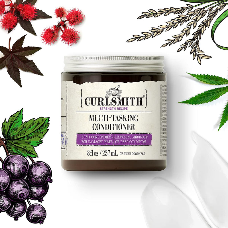 [Australia] - Curlsmith – Multi-Tasking Conditioner, 3 in 1 Conditioner with Proteins, for Damaged Hair (8fl oz) 8 Fl Oz (Pack of 1) 