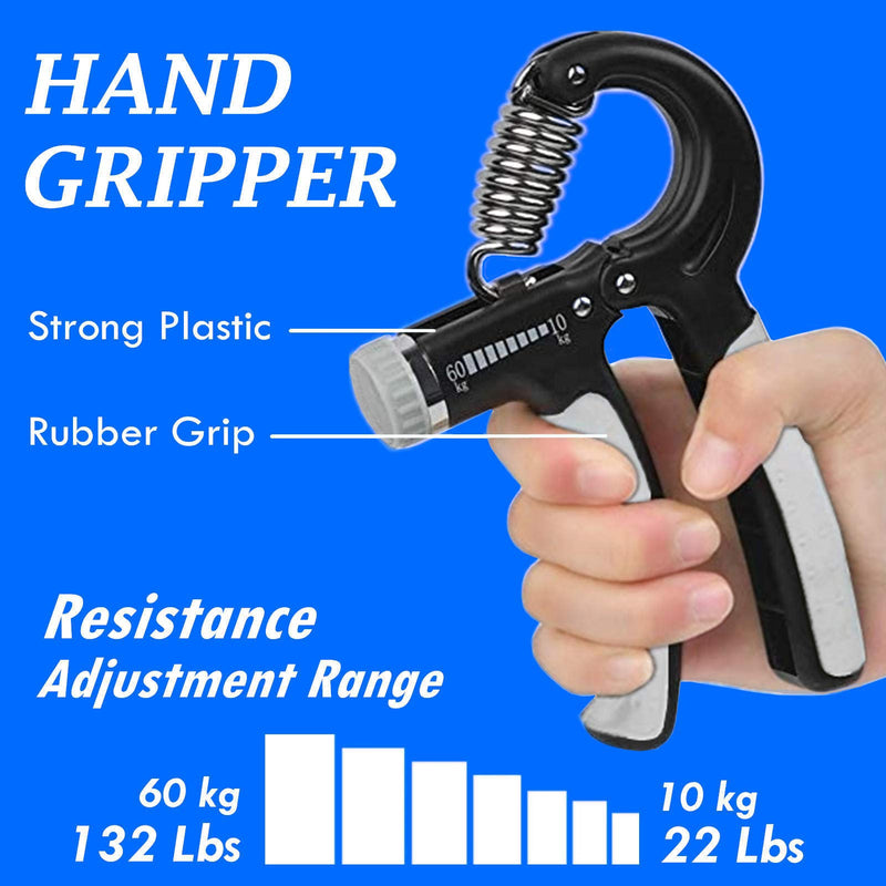 [Australia] - roygra Grip Strength Trainer, Forearm Workout, Hand & Finger Exerciser - 5 Pack 