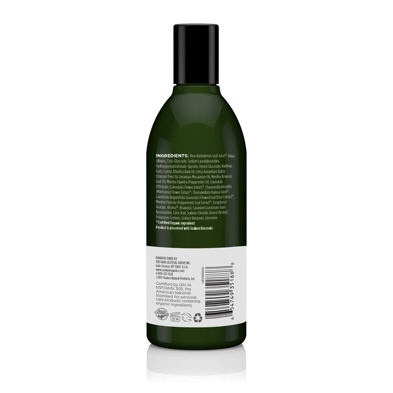 [Australia] - Avalon Organics Bath & Shower Gel, Revitalizing Peppermint, 12 Oz 