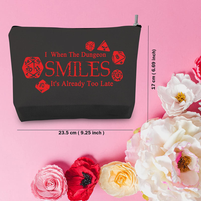 [Australia] - TSOTMO Dungeons and Dragons Gifts When The Dungeon Master Smiles It's Already Too Late Makeup Bag DND Gifts Dragon Masters Gift (Dungeon Master) 