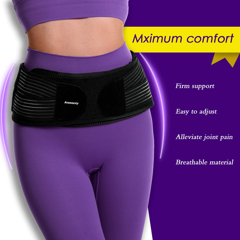 [Australia] - Si Joint Hip Belt for Women and Men - Stabilizing Si Brace Alleviates Inflammation Sciatica Belt - Anti-Slip Si Joint Belt - Trochanter Sacroiliac Support Belt 