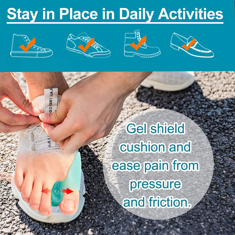 [Australia] - Sumiwish Bunion Cushion Protector,10 Packs of Green Bunion Pads, Bunion Corrector Separator for Big Toe, Gel Shield for Foot Pain Relief, Calluses, Corns Green 01 