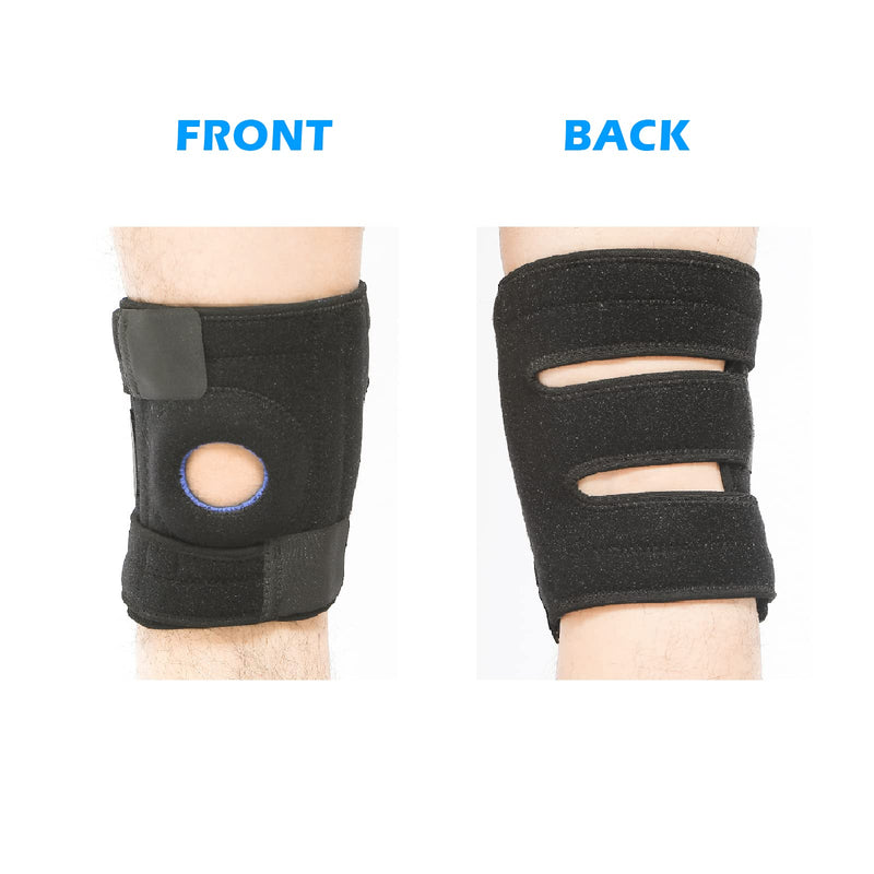 [Australia] - Solmyr Knee Brace Support with Side Stabilizers for Men and Women, Adjustable Knee Support for Knee Pain, Arthritis Pain, Tendonitis Pain, Meniscus Injuries, Injury Recovery 