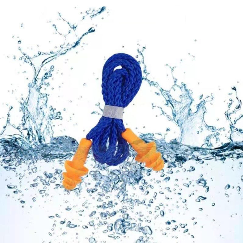 [Australia] - 5 Pairs Corded Ear Plugs Reusable Silicone Earplugs with String Banded Ear Plug Sleep Noise Cancelling for Hearing Protection 
