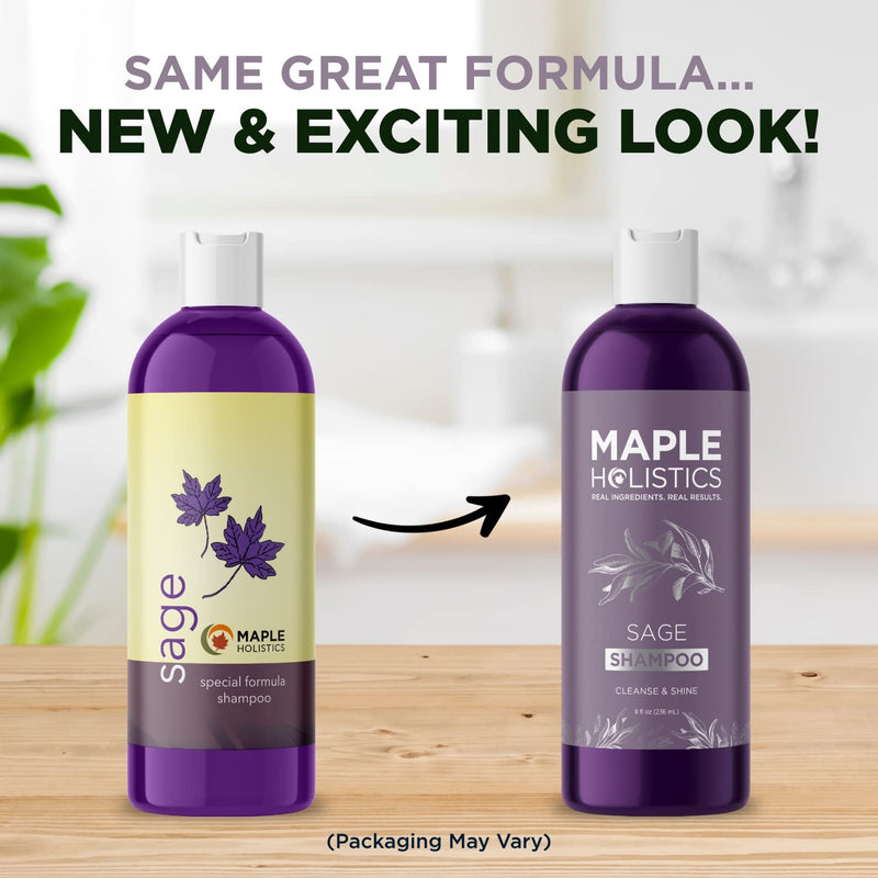[Australia] - Vitamin Shampoo for Dandruff + Hair Loss - Anti Dandruff Sulfate Free Treatment for Healthy Scalp + Hair Growth - Anti-Aging Damage Repair with Sage - Relieve Itching Flaking Dry Skin + Thinning Hair 