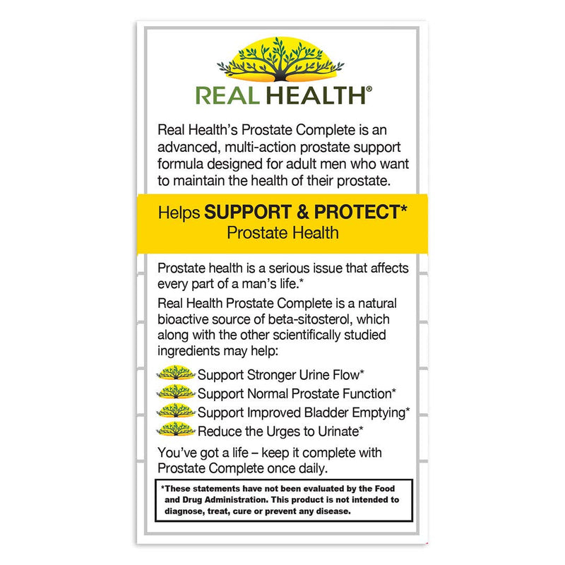 [Australia] - Real Health Prostate Complete, 30 Softgels 30 Count (Pack of 1) 