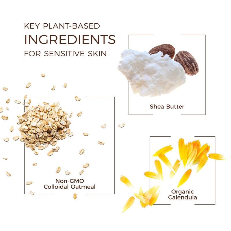 [Australia] - Babo Botanicals Sensitive Baby Fragrance-Free 2-in-1 Shampoo & Wash - with Natural Oat Protein, Shea & Cocoa Butter - EWG Verified & Hypoallergenic - 16 fl. oz. 16 Fl Oz (Pack of 1) 