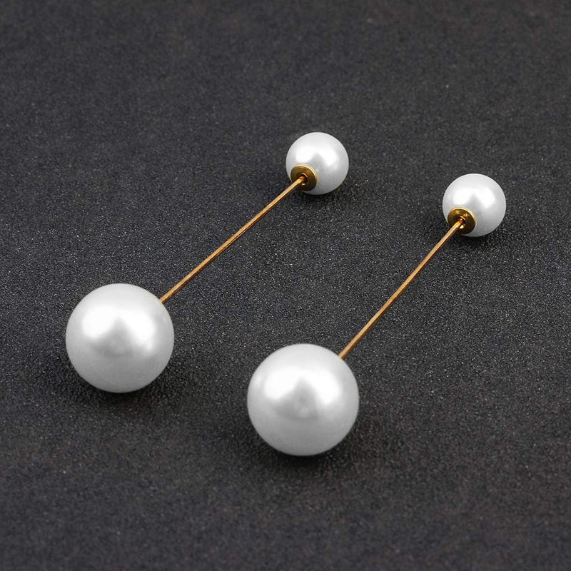 [Australia] - ASHMITA 6 Pairs Faux Pearl Brooch for Women Sweater Shawl Clip All-Match Clothes Pins Sweater Shawl Brooch 6 