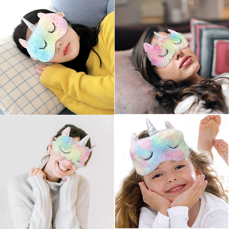 [Australia] - Unicorn Eye Cover,2PCS Blindfold Unicorn,Sleep Mask Blindfold Unicorn,Unicorn Sleeping Mask,Cute Eye Cover for Women Men Girls Kids Night Nap Travel 
