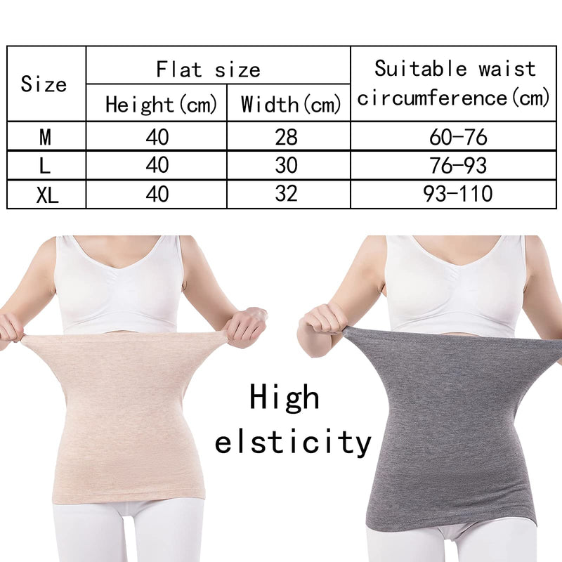 [Australia] - YUPPIE TONE Unisex Warm Waistband Kidney Hip Warmer, Winter Longer Waist Support Protector Belt Gray X-Large 