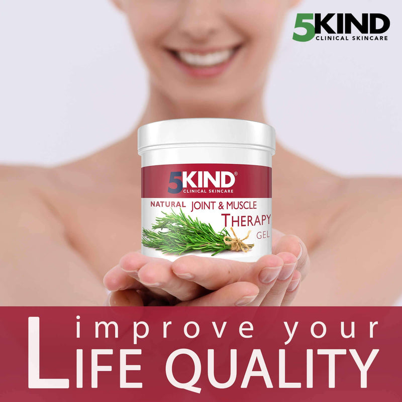 [Australia] - 5kind clinical skincare Natural Joint and Muscle Therapy Gel with Natural Extracts to Soothe and Calm, 300 ml 