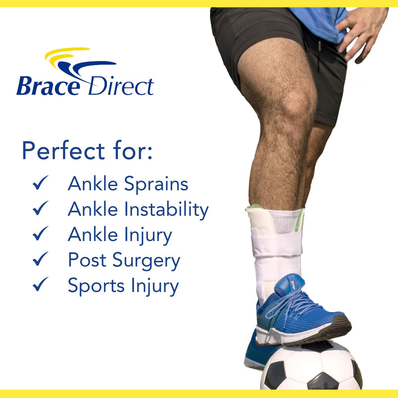 [Australia] - Air Ankle Stirrup Brace & Splint-Stabilize Ankle for Sprains Grade I,II,III, Strains, Chronic Ankle Instability & Injury Protection by Brace Direct 