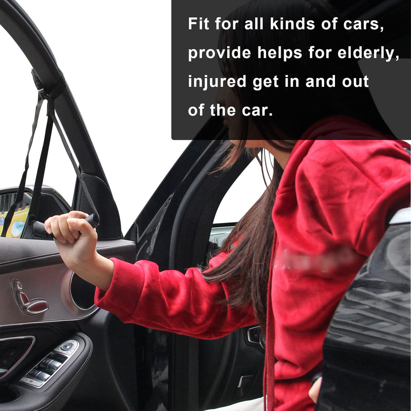 [Australia] - Adjustable Vehicle Support Handle, Nylon Standing Aid Safety Handle for Elderly, Disabled Get in and Out of Car 28cm to 59cm 