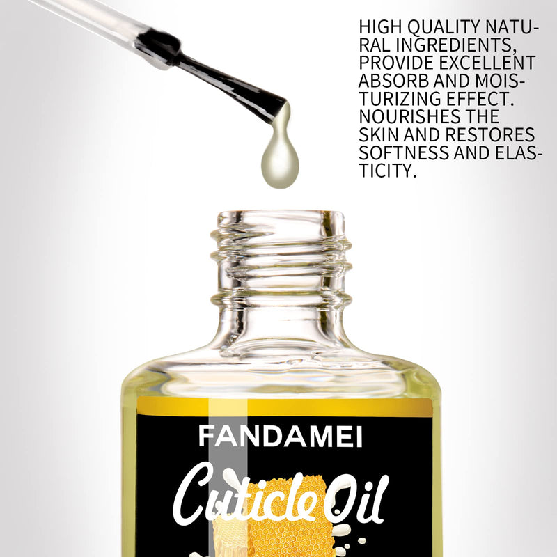 [Australia] - 2PCS Cuticle Oil, FANDAMEI Nail Cuticle Revitalizing Oil, Nourish and Moisturize Nails, Cuticle Care Oil for Soothing and Strengthens Nails, Heals Dry Cracked Cuticles. Milk and Honey, 0.42 oz. 