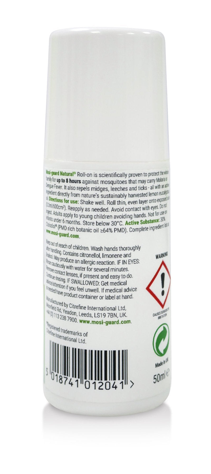 [Australia] - Mosiguard Natural Insect Repellent Roll On 50ml | Deet Free | Aeroplane Cabin Bag Approved | Suitable for adults and children, 60ml, pack of 1 