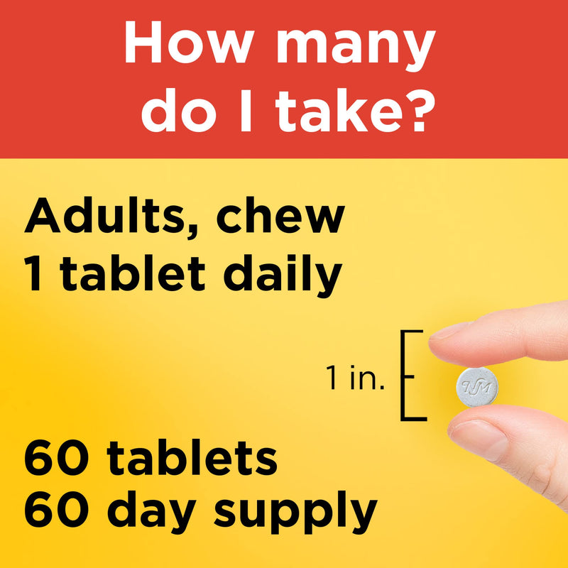 [Australia] - Nature Made Chewable Vitamin C 500 mg Tablets, 60 Count to Help Support the Immune System 60 Count (Pack of 1) 