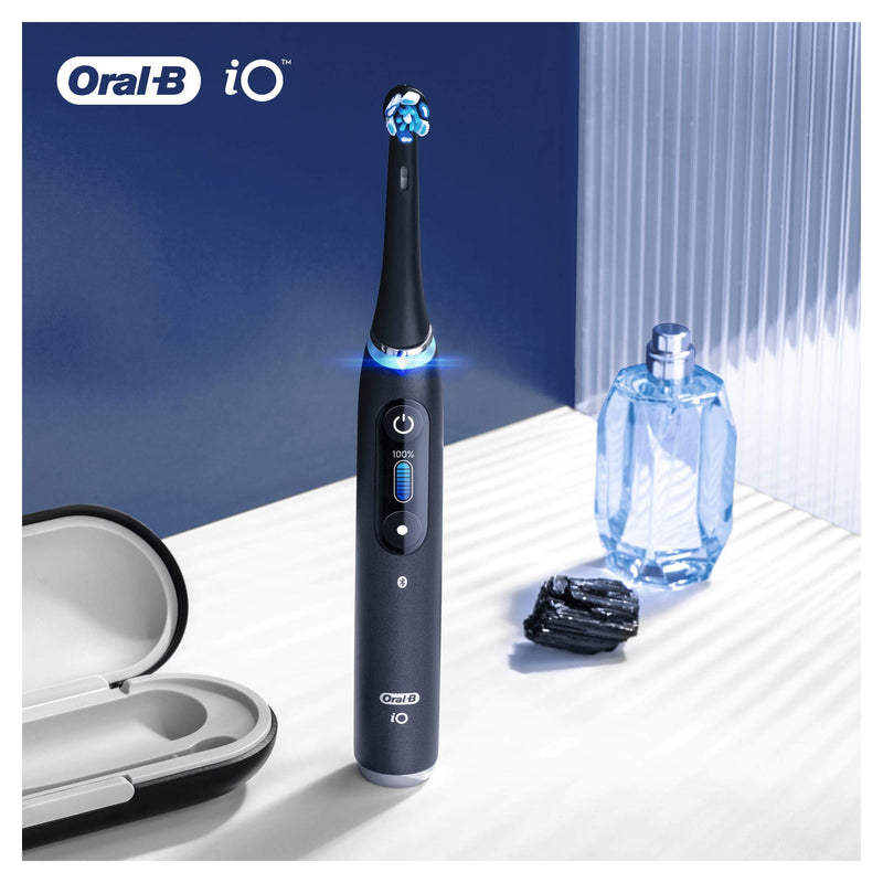 [Australia] - Oral-B iO Ultimate Clean Electric Toothbrush Head, Twisted & Angled Bristles for Deeper Plaque Removal, Pack of 2, Black 2 Pack 
