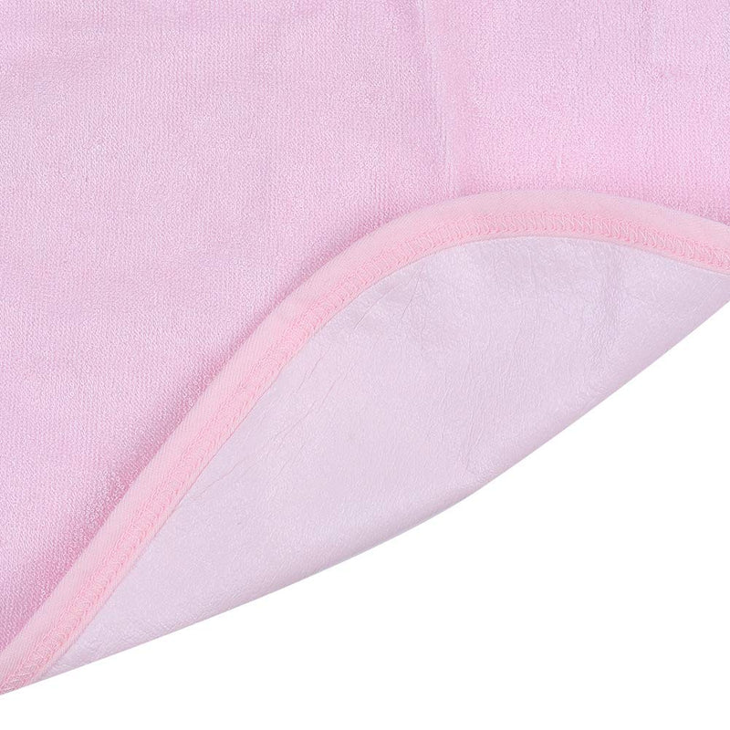 [Australia] - 2 Color 3 Size Adult Bib, Elderly Waterproof Bib, Adult Mealtime Saliva Towel Dining Apron Clothes Bamboo Protector (M-Light Pink) M Light Pink 