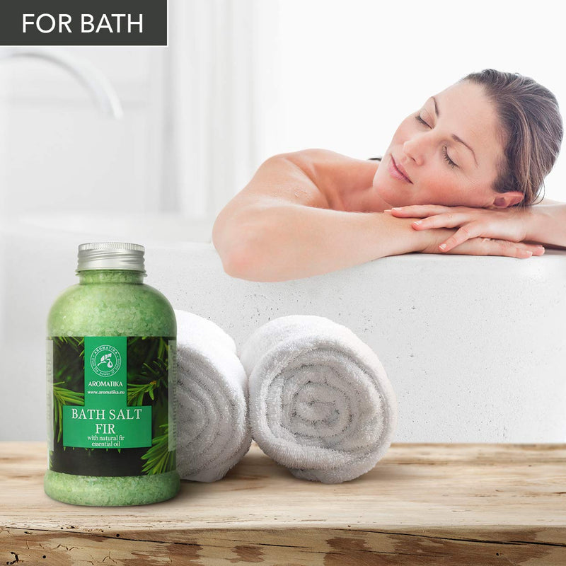 [Australia] - Pine Bath Salt w/ Natural Fir Essential Oil 600g - Natural Bath Sea Salts - Coniferous Salts - Best for Bath - Good Sleep - Relaxing - Body Care - Beauty - Aromatherapy 