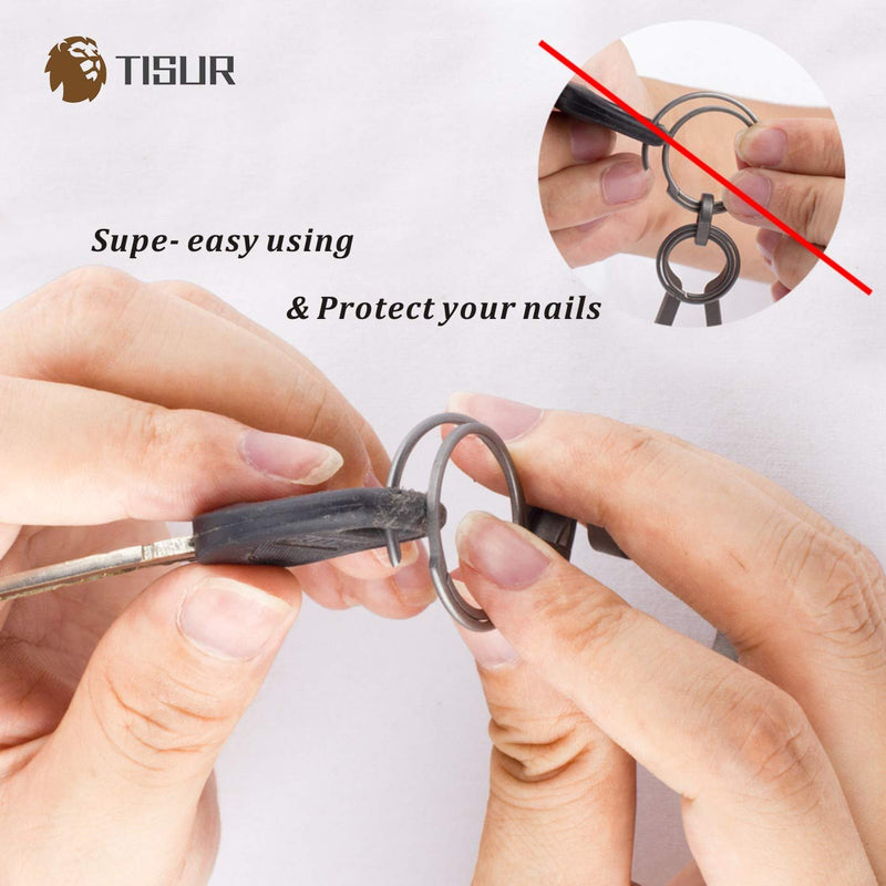 [Australia] - TISUR Titanium Key Rings for Keychains,Side Pushing Key Organizer Kit,Wisely Group Your Keys 2820 Set 