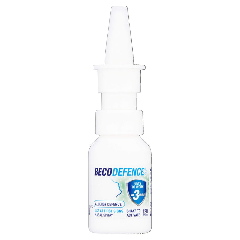 [Australia] - Becodefence, Nasal Spray – AllergyHay Fever Defence from the First Signs of Symptoms – Gets to Work in 3 Minutes NonDrowsy 120 Sprays, 20 ml Adult 