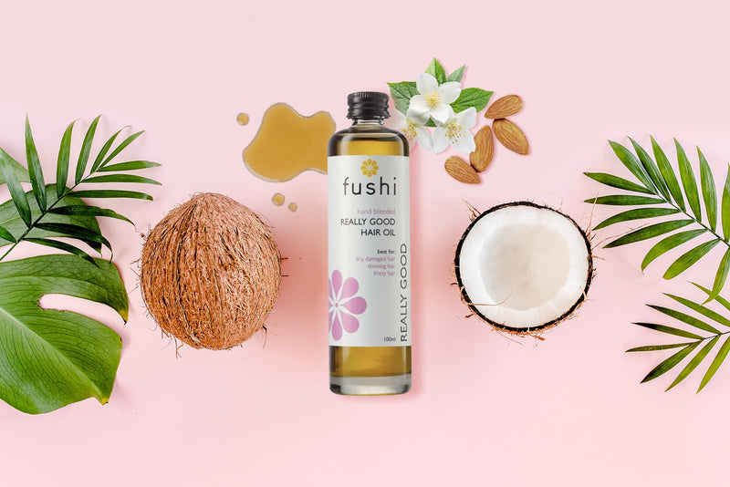 [Australia] - Fushi Really Good Hair Oil 100 ml | Rich in Antioxidants | Best for Dry & Damage Hair, Thinning Hair, Frizzy Hair | Ethical & Vegan Society Approved | Manufactured in the UK 