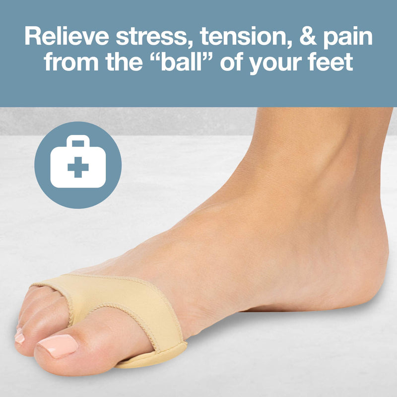[Australia] - ZenToes Ball of Foot Pads Metatarsal Gel Cushions for Metatarsalgia, Arthritis and Sesamoid Pain Relief 1 Pair (Small, Women 5-7, Men 6-8) Small (Pack of 2) 