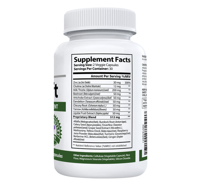 [Australia] - LiverLift #1 Liver Cleanse & Detox Supplement | Milk Thistle (Silymarin), Turmeric, Beetroot, Dandelion, Chicory, Burdock, Artichoke and More | Money Back Guarantee | 60 Vege Capsules 