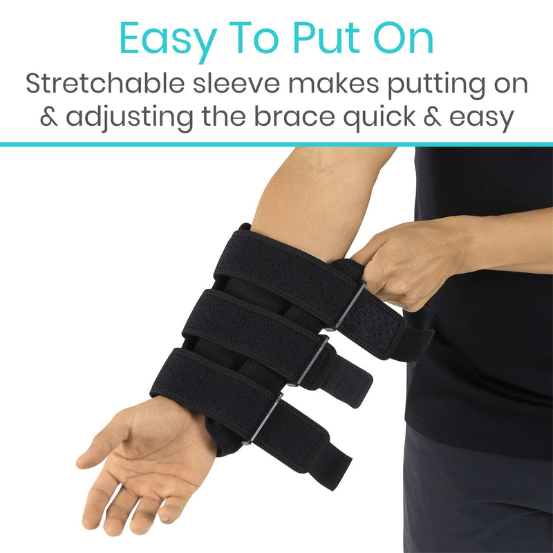 [Australia] - Vive Elbow Brace Stabilizer For Tendonitis, Tennis, Golf- Adjustable Compression Brace For Ulnar Nerve,Cubital Tunnel Syndrome- Soft Night Support Immobilizer Splint For Women & Men- Joint Pain Relief Black 