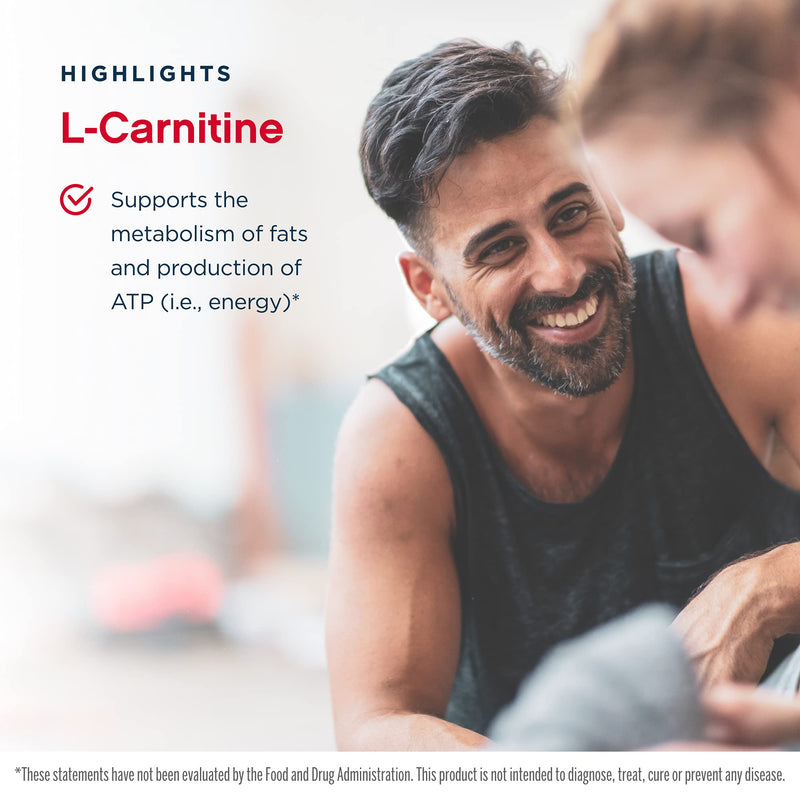 [Australia] - Jarrow Formulas Important Cofactor for Energy Production (ATP) From Fat as L-Carnitine Tartrate, White, 100 Count 100 Count (Pack of 1) Capsules 