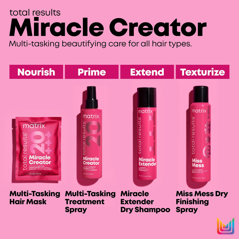 [Australia] - MATRIX Total Results Miracle Creator Multi Tasking Treatment | Ultimate Strengthening Leave-In Treatment | for Damaged Hair 1 Fl Oz 