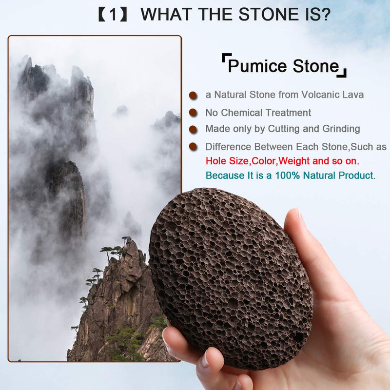 [Australia] - Natural Volcanic Lava Pumice Stone Foot and Hand Skin Pedicure Callus Dead Skin Remover(Brown) 