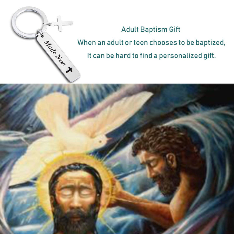 [Australia] - Lywjyb Birdgot Adult Baptism Gift Made New Baptism Keychain Christian Baptized Jewelry Teen Baptism Keychains 