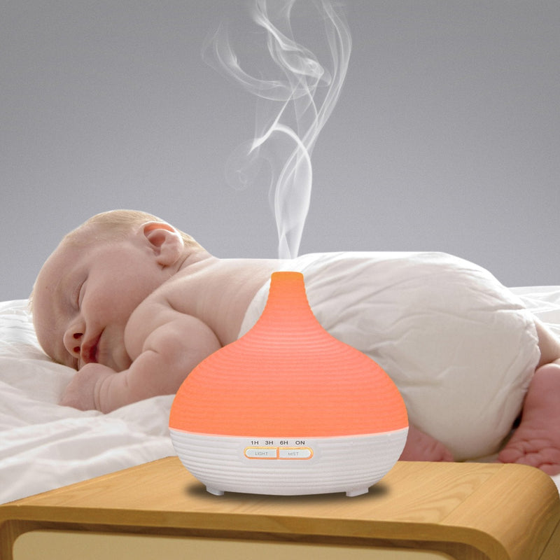 [Australia] - Sensky SK554 Aroma Diffuser 300ml Essential Oil Diffuser Electric Ultrasonic Humidifier Aromatherapy Cool Mist Humidifiers Color Changing Air Purifier 