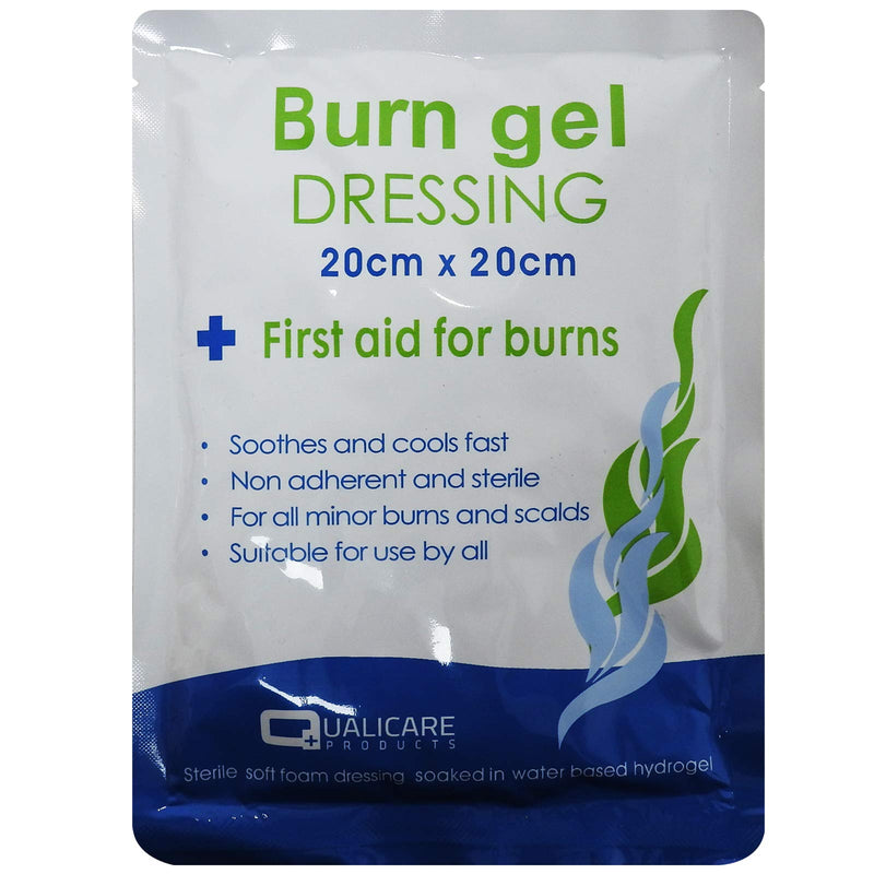 [Australia] - Qualicare Emergency First Aid Burns Care Scalds Sunburn Dressings Cooling Gel - 120ml Gel Bottle Single Pack 1 - Bottle 