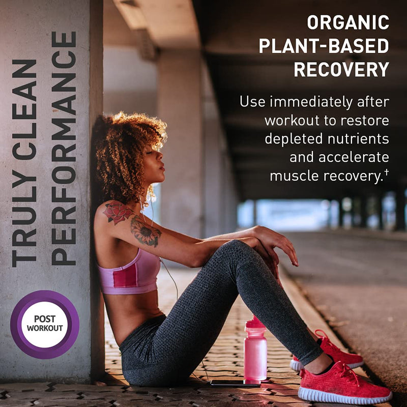 [Australia] - Garden of Life Sport Vegan Organic Plant Based Post Workout Muscle Recovery Powder for Men & Women - BlackBerry Lemonade 30 Servings, 100mg Magnesium, Antioxidants, Supplements, 15.7 Oz 