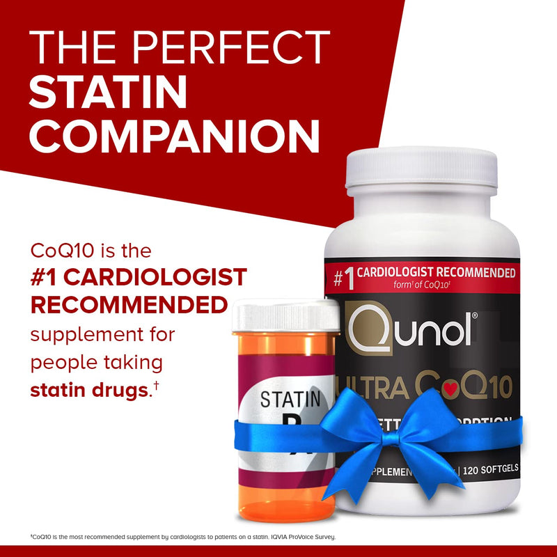 [Australia] - Qunol Ultra CoQ10 100mg, 3x Better Absorption, Patented Water and Fat Soluble Natural Supplement Form of Coenzyme Q10, Antioxidant for Heart Health, 120 Count Softgels 120 Count (Pack of 1) 