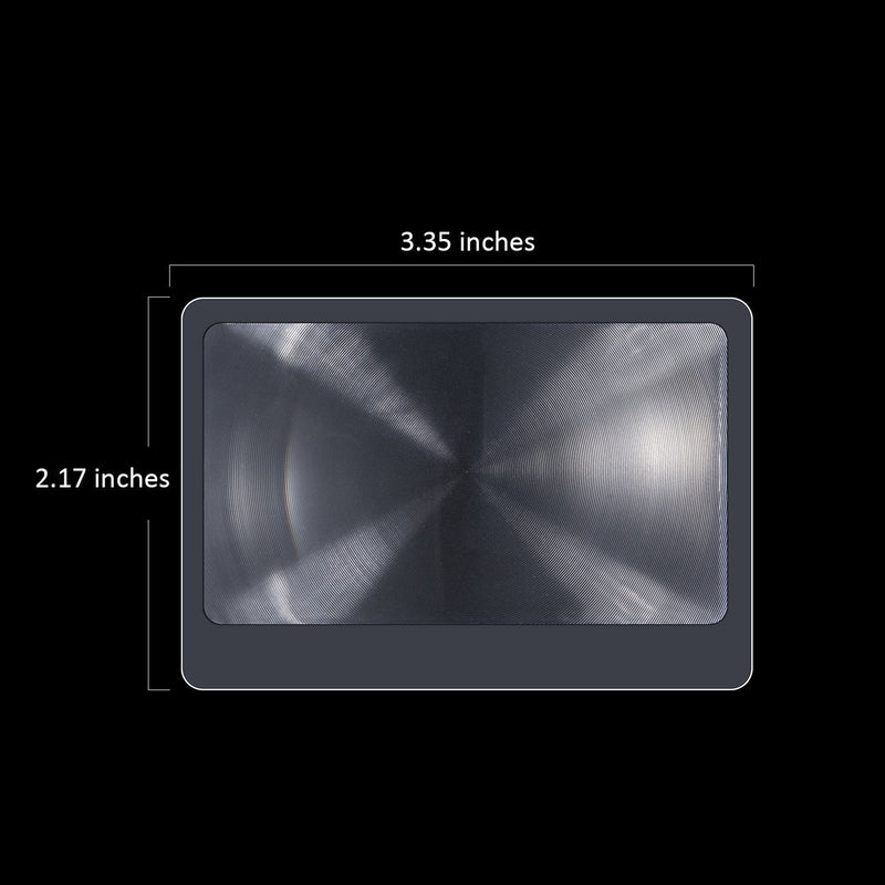 [Australia] - 20 Pieces Thin Fresnel Lens Pocket Size Magnifier Lenses Credit Card Magnifier for Reading or Fire Starter 