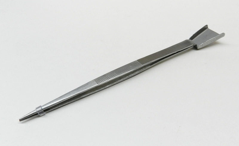 [Australia] - JTS Diamond Tweezer with Scoop For Stones Bead Work Gemologist Tweezers Shovel End 