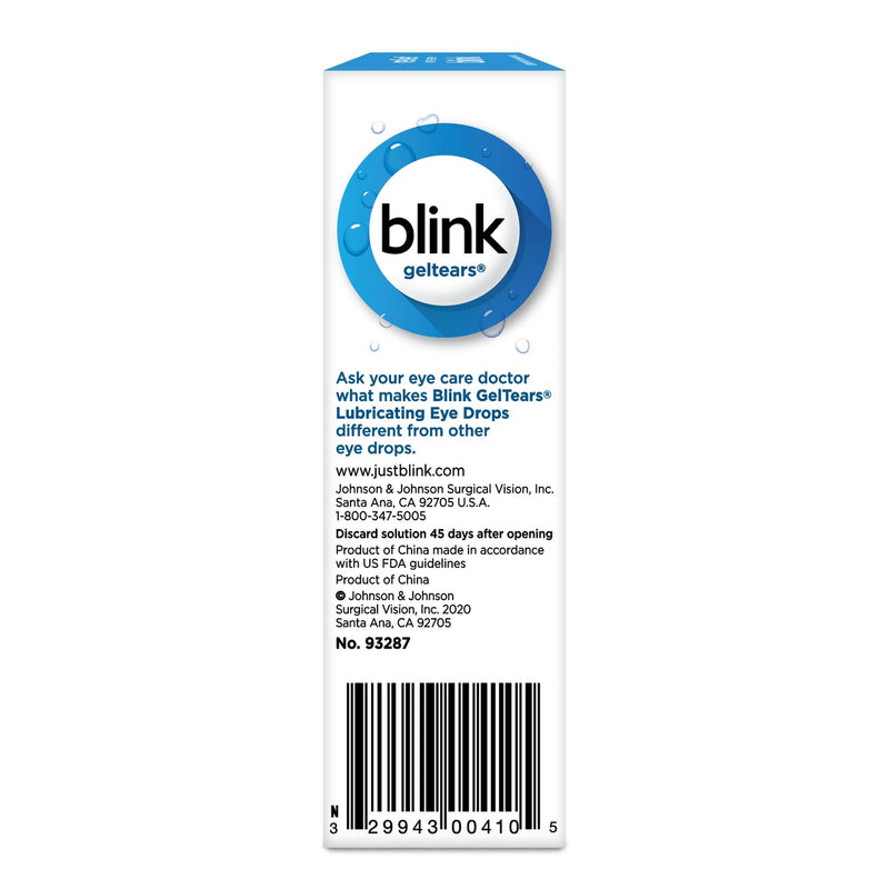 [Australia] - blink Gel Tears Lubricating Eye Drops 10 mL (Pack of 3) 