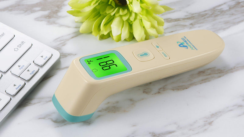 [Australia] - Amplim Non Contact Digital Thermometer for Adults Forehead. AmpMed Medical Grade Touchless Thermometer for Temperature of Adult, Child or Baby 