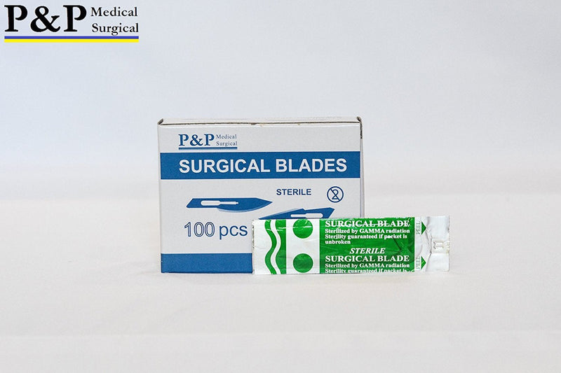 [Australia] - Disposable Surgical Scalpel Blades Sterile High Grade Carbon Steel 2.1% 10xx Individually Foil Wrapped by P&P MEDICAL SURGICAL Size 21 Box of 100 