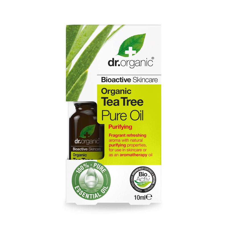 [Australia] - Dr Organic, Organic Tea Tree Pure Oil , Natural , Vegan , Cruelty Free , Paraben & SLS Free , 10ml 
