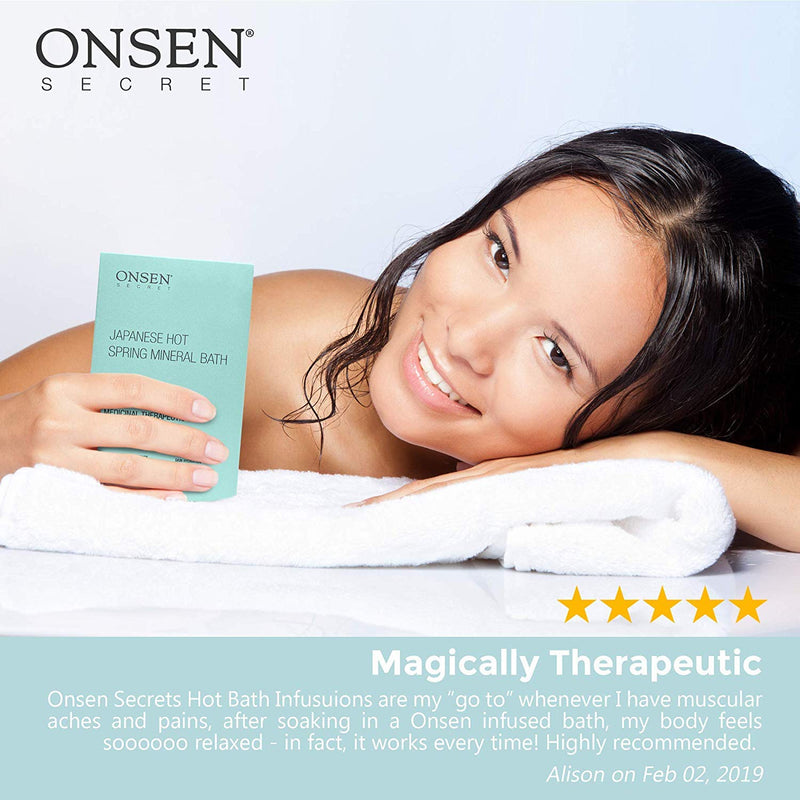 [Australia] - Onsen Japanese Hot-Spring Bath Minerals A Perfect Way to Hydrate and Soothe Your Body Soak in Green Bamboo Extract, Pagoda Tree Flower Enzymes, and More, Unwind, Relaxation, Improve Sleep (1 Count) 1 Count (Pack of 1) 