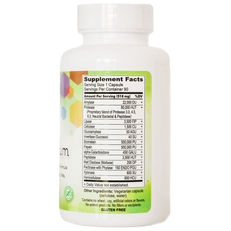 [Australia] - Body Ecology Assist Full Spectrum Enzymes | Plant Digestive Enzyme Supplement | Supports Healthy Digestion & Absorbs Nutrients | 90 Vegetarian Capsules 