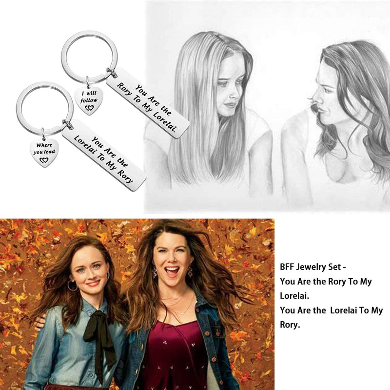 [Australia] - MAOFAED Gilmore Girls Gift Mother Daughter Gift Sister Gift You are The Lorelai to My Rory Gilmore Girls Inspired Jewery Mother Daughter Keychain Set 