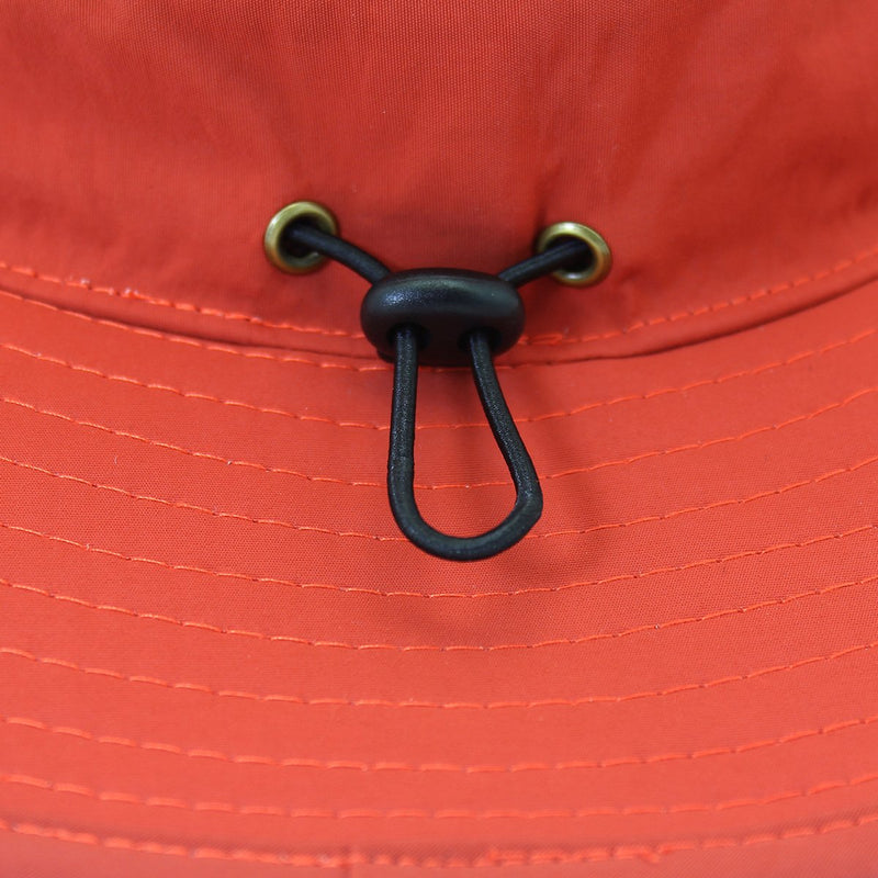 [Australia] - Connectyle Outdoor Mesh Sun Hat Wide Brim UV Sun Protection Hat Fishing Hiking Hat Orange 